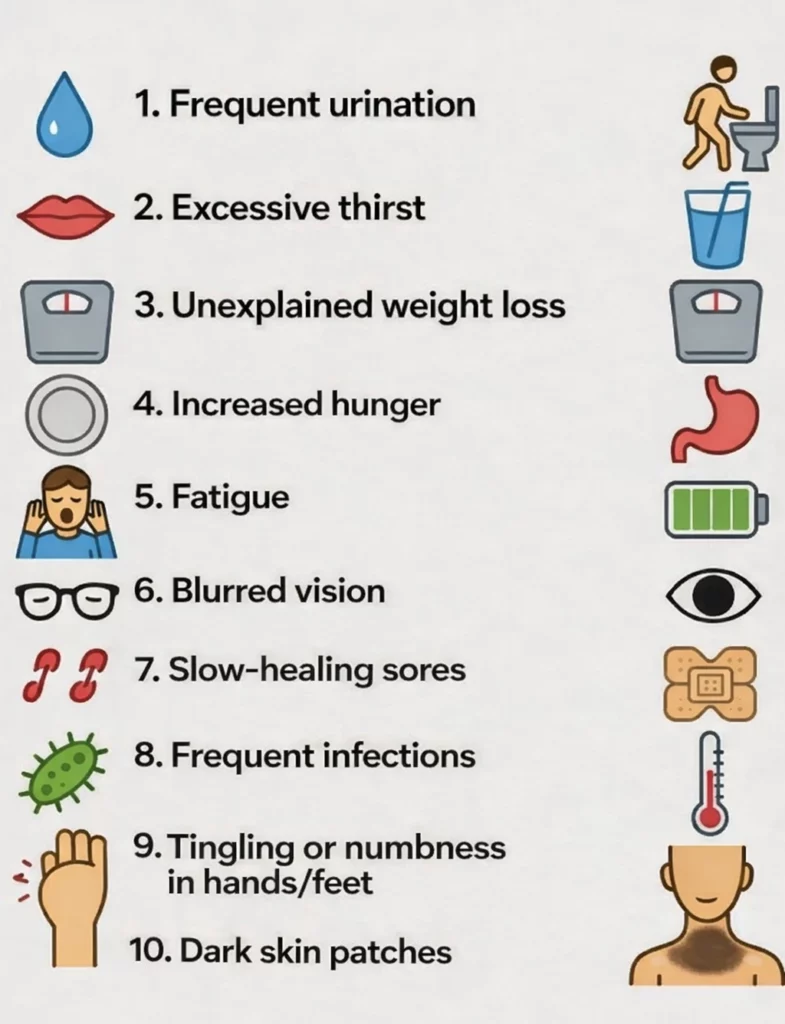 10 Early Warning Signs of Diabetes