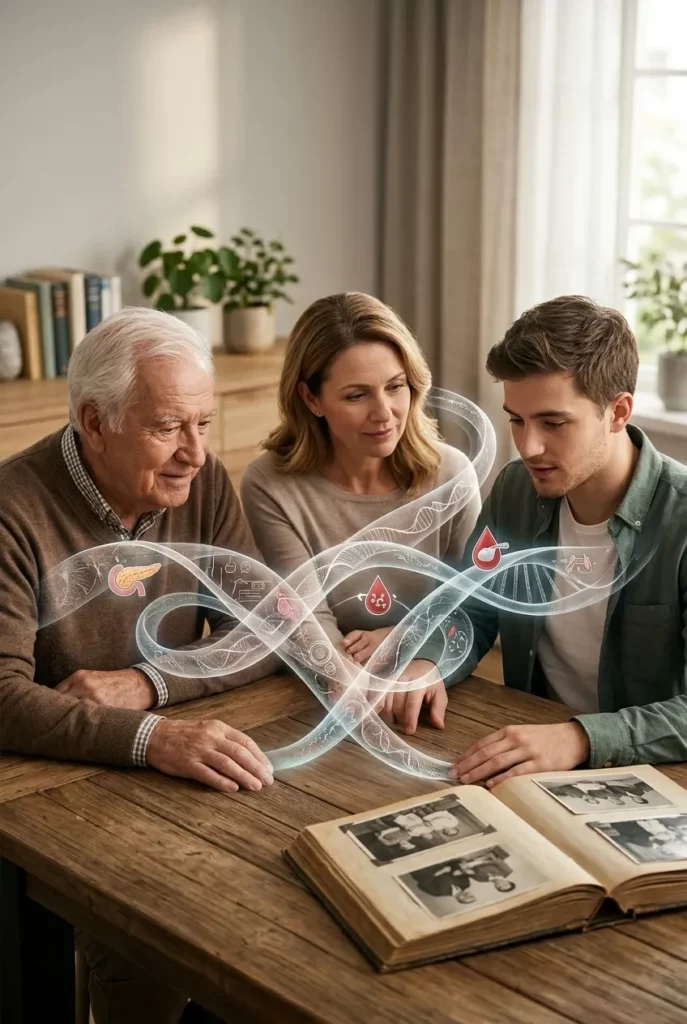 Can type 2 diabetes be inherited from parents or grandparents