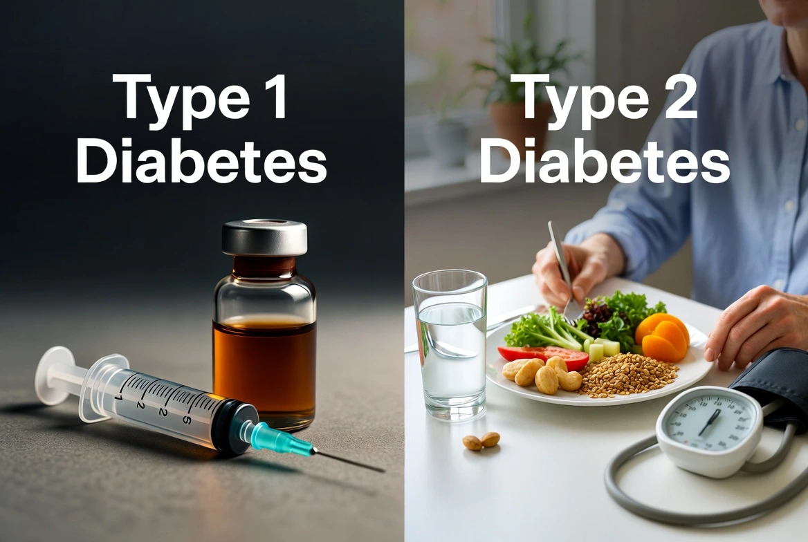 Difference Between Type 1 and Type 2 Diabetes